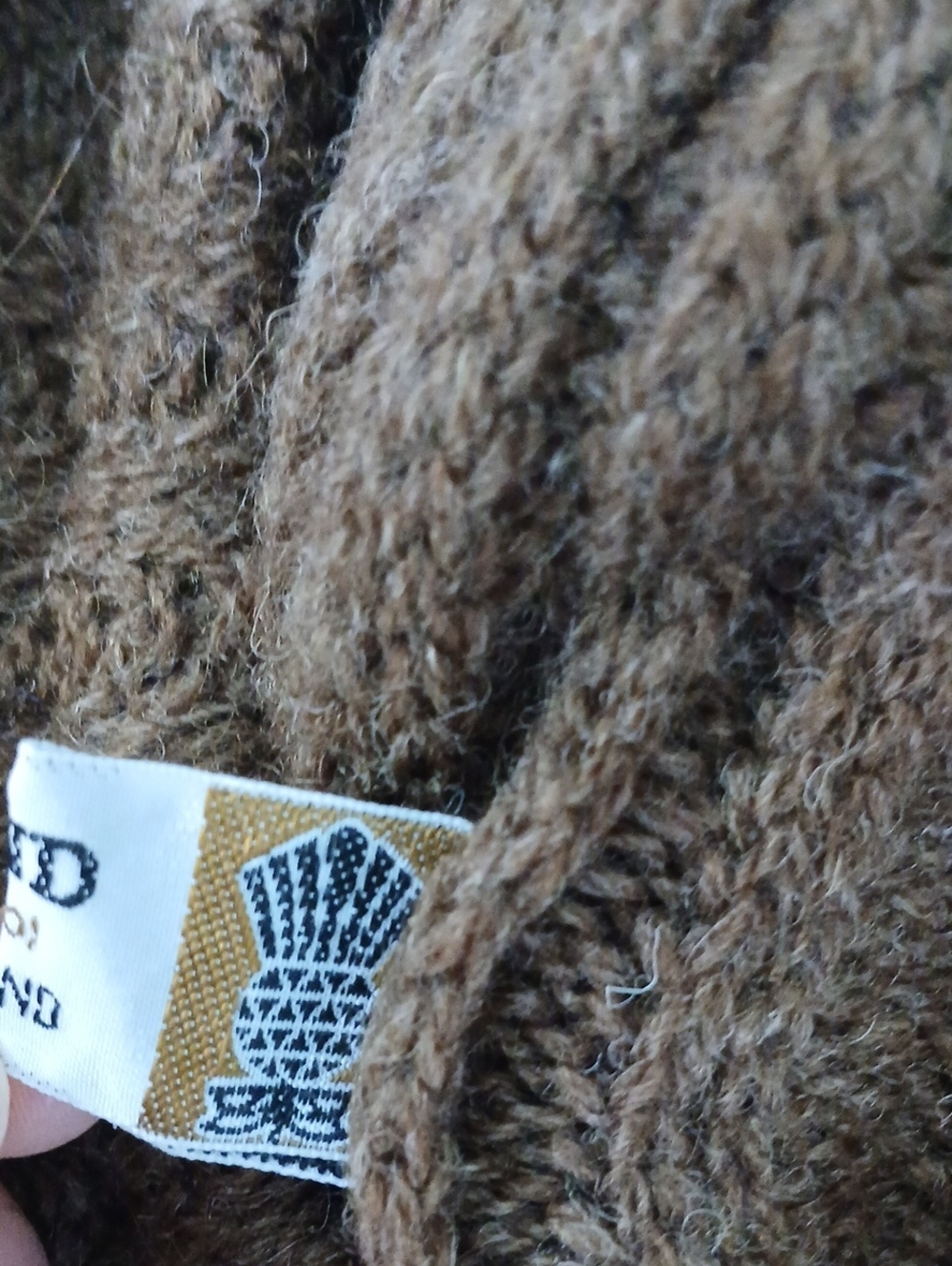 Vintage Shetland Wool Brown Beret Hat - Picture 5 of 7